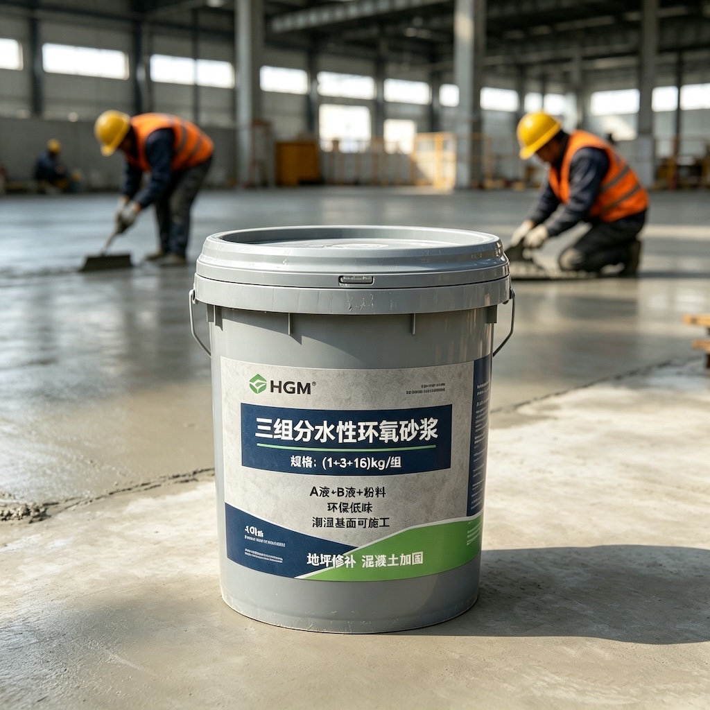 隆昌三组份水性环氧砂浆
